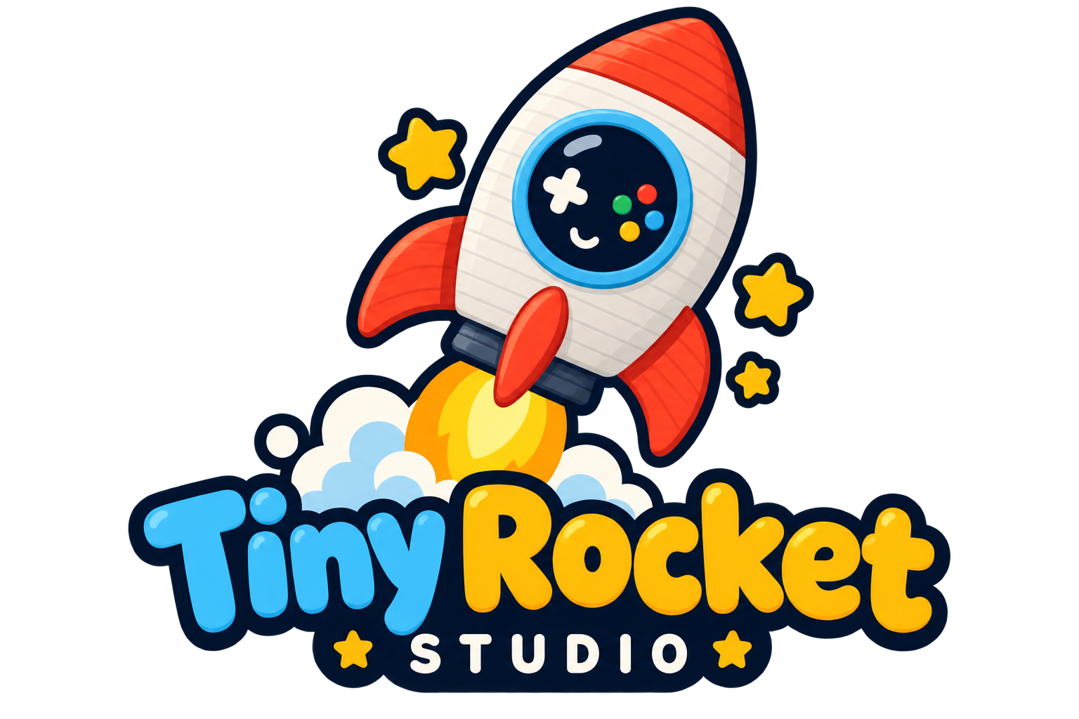 Tiny Rocket Studio rocket logo